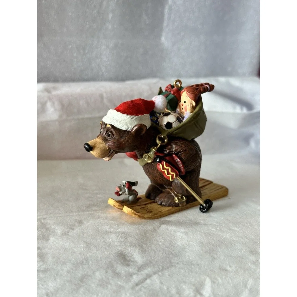 Hallmark KEEPSAKE Ornament #1 Downhill Delivery‎ Nick & Christopher 2004